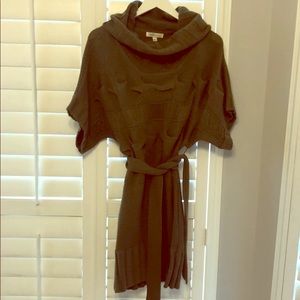 Olive green sweater dress